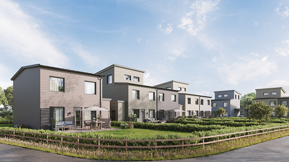 Nyproduktion - Hus på Ekerö med finplanerade tomter.